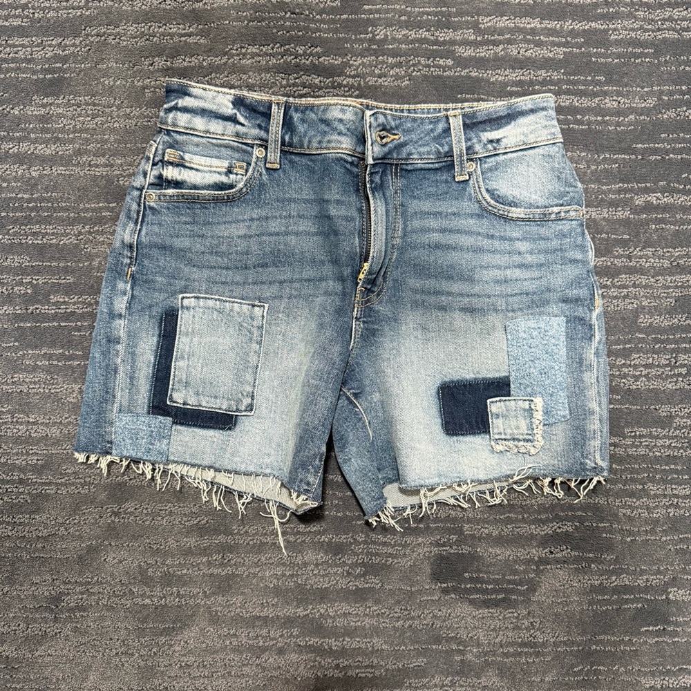 Women's Denim Patchwork Shorts